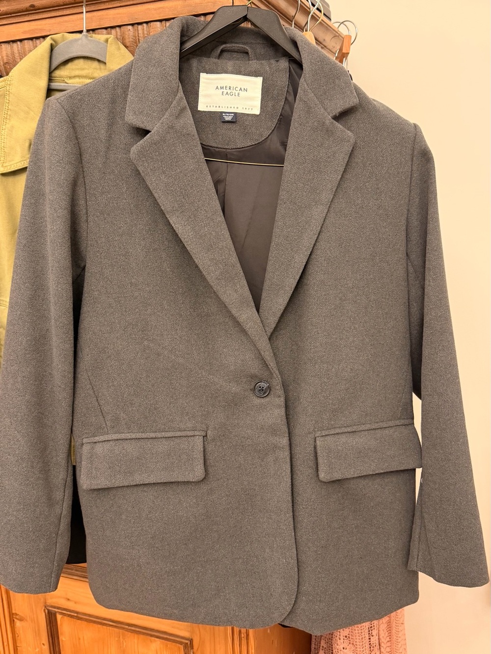 NWT American Eagle Outfitters Brown Single-Button Blazer
